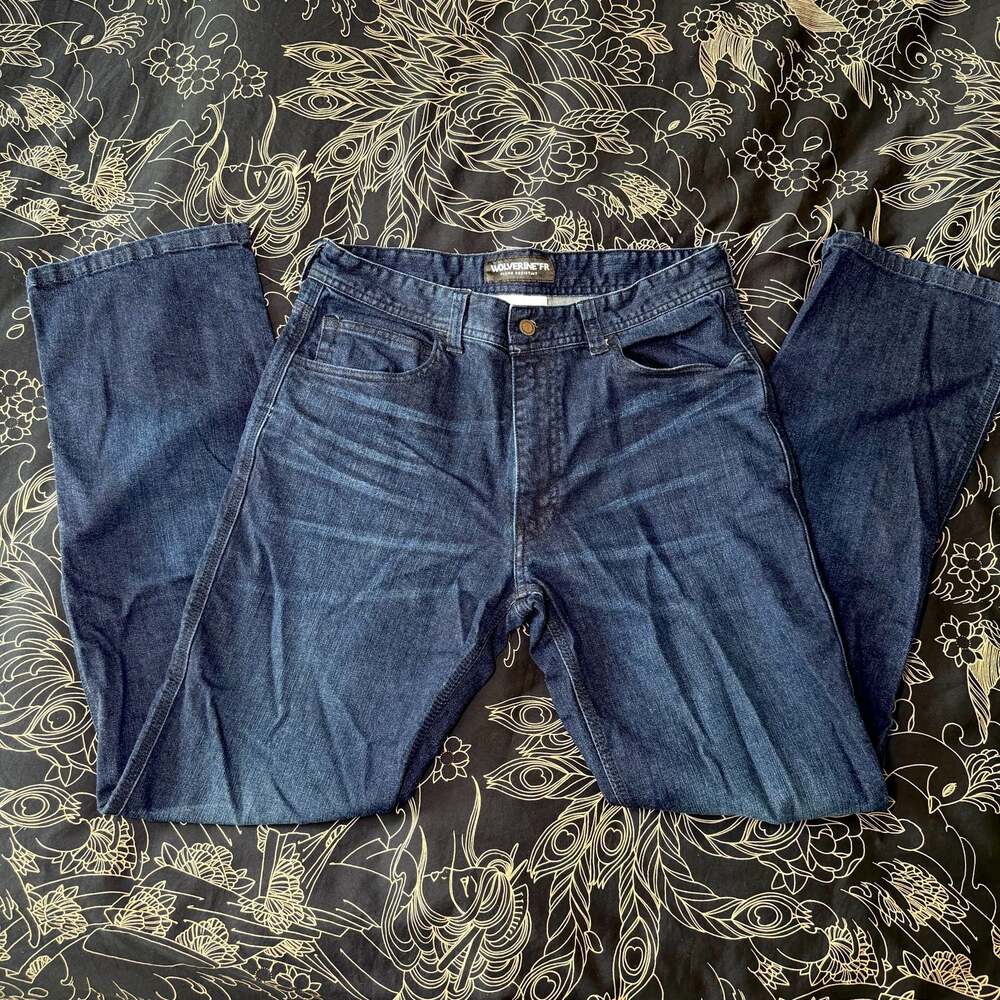 Wolverine FR Flame Resistant Dark Wash Denim Jeans Size 34x34